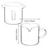 2 Piece Multi-purpose Clear Glass Coffee Cup Set 120 ML with Handle Coffee Mug Mini Heat-resistant Espresso Cup Set Living Room
