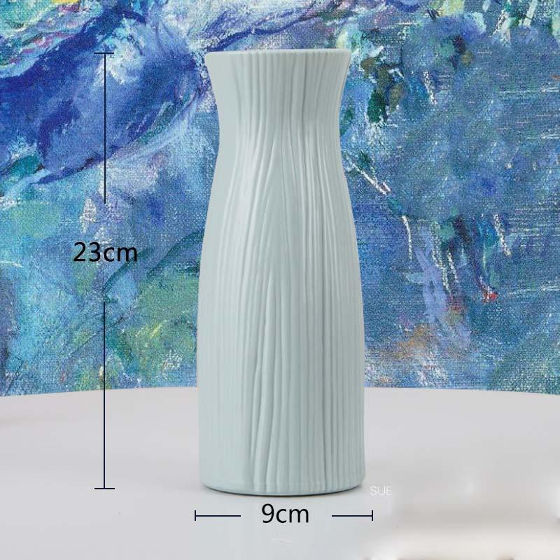 Origami Plastikvase Milchweiß Imitation Keramik Blumentopf Blumenkorb Blumenvase Dekoration Zuhause Nordische Dekoration