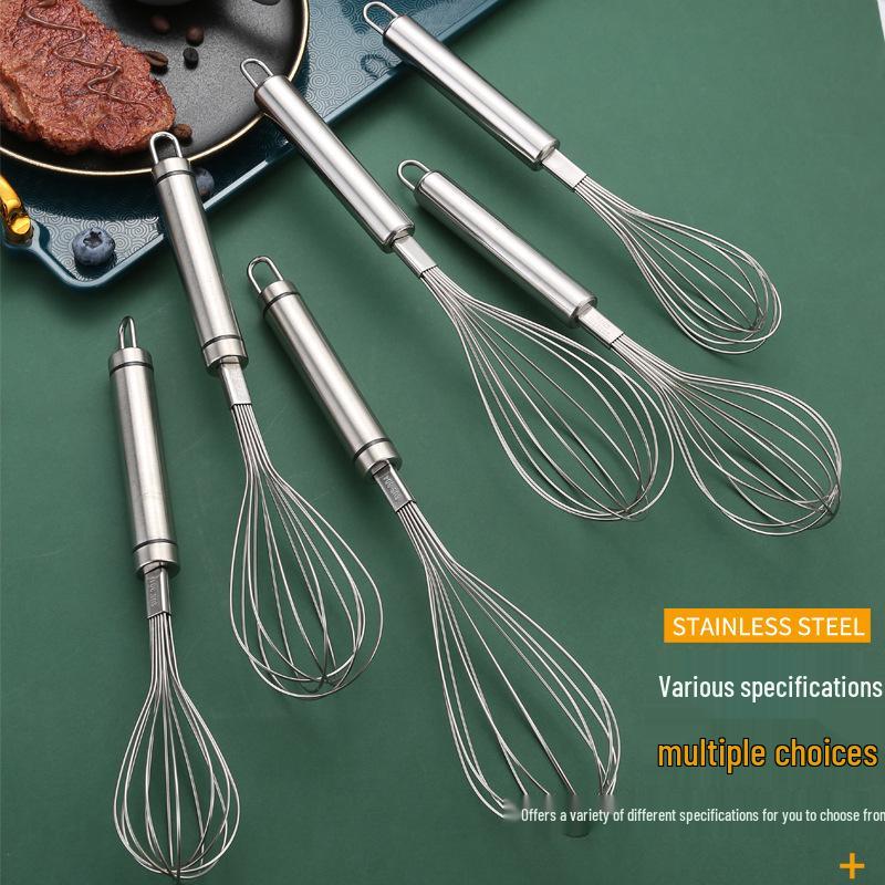 304 & 201 Stainless Steel Handheld Egg Whisk and Cream Beater