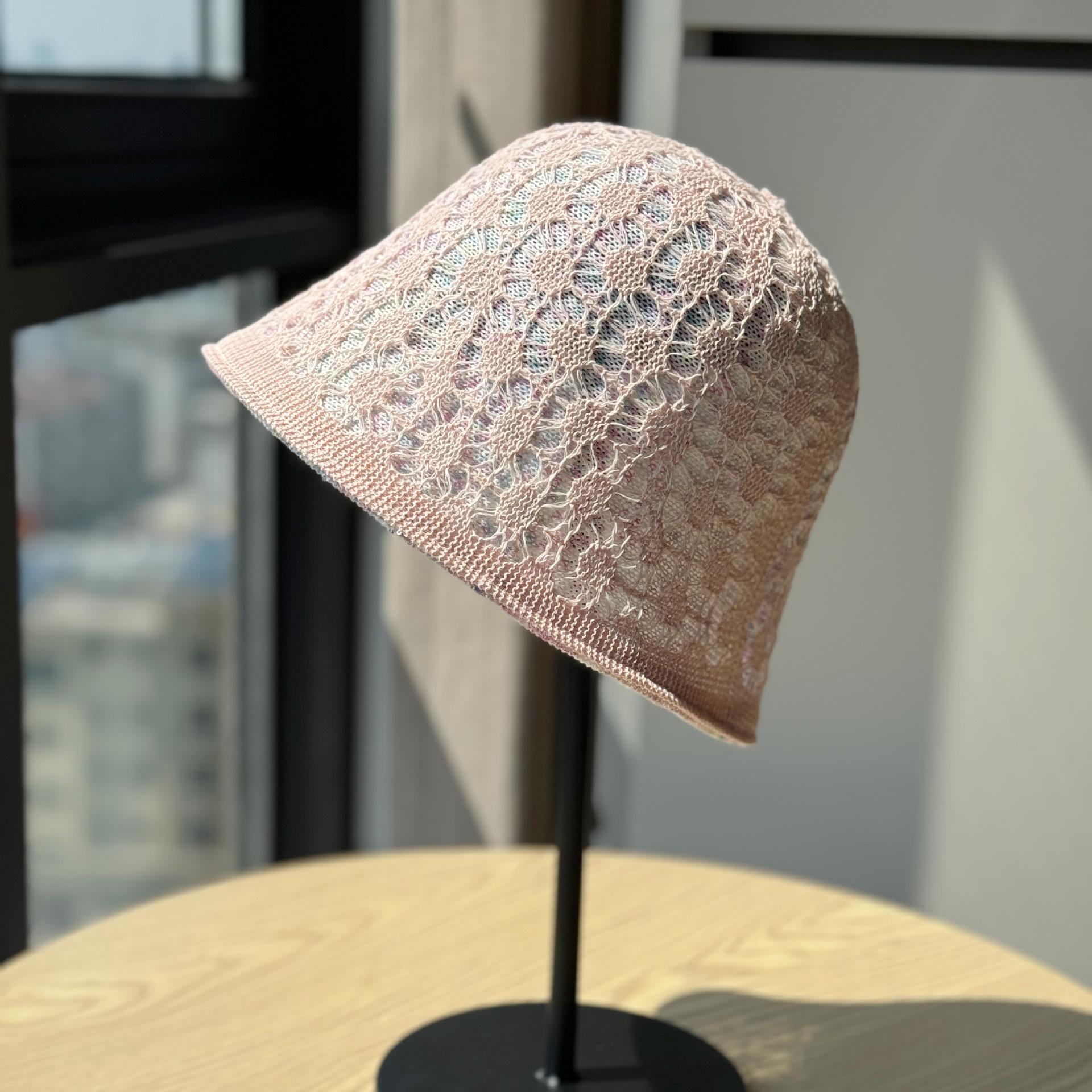 

New double-sided colorful sequin fisherman hat for women, spring and summer, thin, breathable, sun-blocking, versatile trendy brand Adult54-60Adjustable рожевий