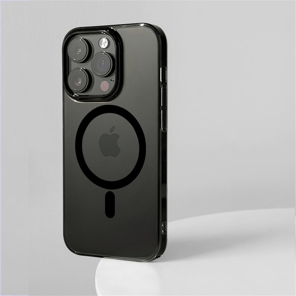 Ultra Thin Hard PC HD Transparent Magnetic Case For iPhone 17 Pro Max Air 16 15 14 13 12 For Magsafe Wireless Charge Clear Cover