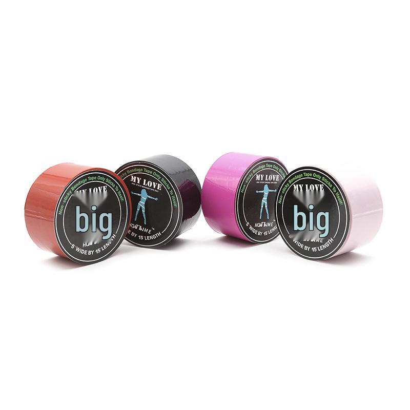 Black Restraint Tape & Yellow Skin Tape - Erotic Binding for Women