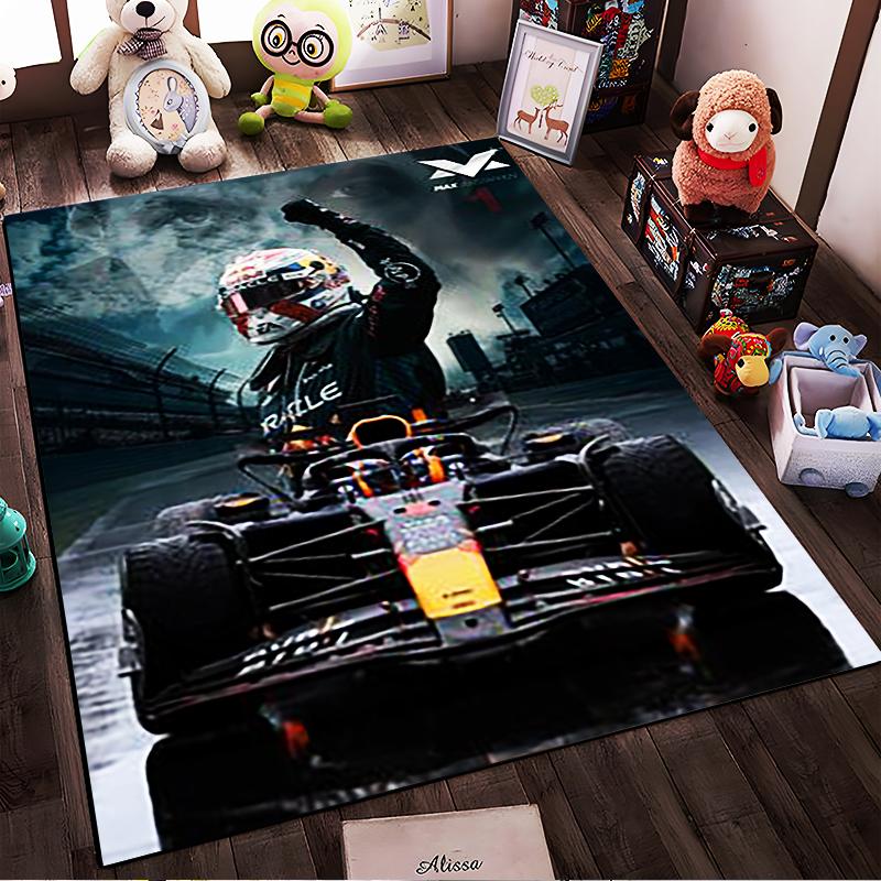 "Racing Victory and Speed Celebration Rug" Non-slip rug suitable for living room and bedroom sofas.