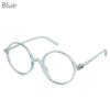 Vintage Runde Blaulichtfilterbrille Klare Gläser Mode Kunststoffrahmen Brille Optisch Herren Damen Brillengestell Fake Brille