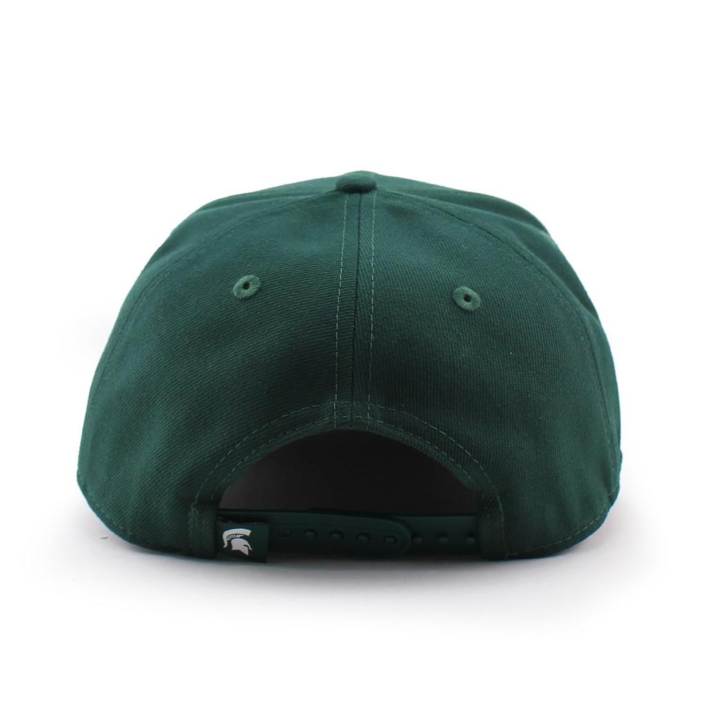 New Era 9SEVENTY Stretch Snapback Michigan State Spartans NCAA Stretch Snapback Dark Used Cap, Cap, Green,