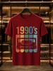 2026 New 100 Cotton Tshirt Vintage Rainbow 1990s Cassette Tape Distressed Print Retro Casual Short Sleeve