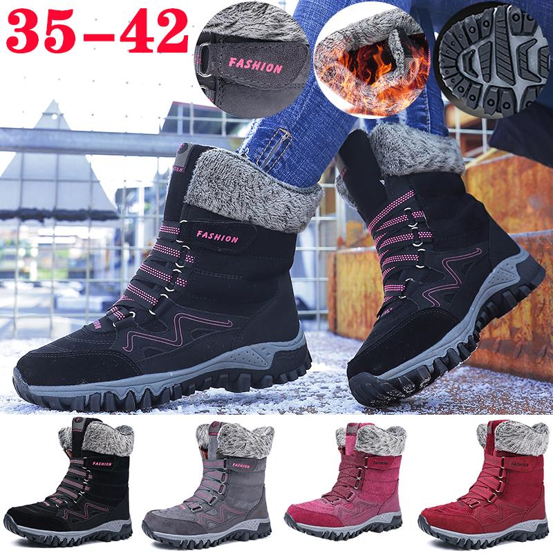 Botas de nieve de terciopelo de terciopelo para mujeres plus botas de  invierno de algodón que se mantienen calientes Impermeables Botas de  exterior talla 35-42 comprar a buen precio — entrega gratuita,