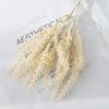 1pc Artificial Plants Wheat Ears Wedding Bridal Bouquet Outdoor Garden Courtyard Home Vase DIY Gift Wreath Table Room Decoration