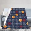 DBZ Symbols Blankets Fleece Spring/Autumn Portable Warm Throw Blankets for Sofa Travel Plush Thin Quilt