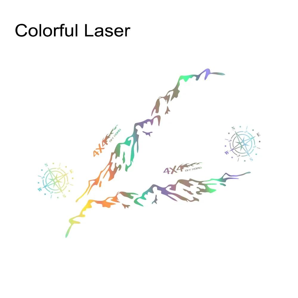 Pickup Side Stickers Graphics 4X4 Mountain Vinyl Decals For Ford F-150 Toyota Hilux Dodge RAM 1500 Isuzu Dmax GMC Sierra Canyon