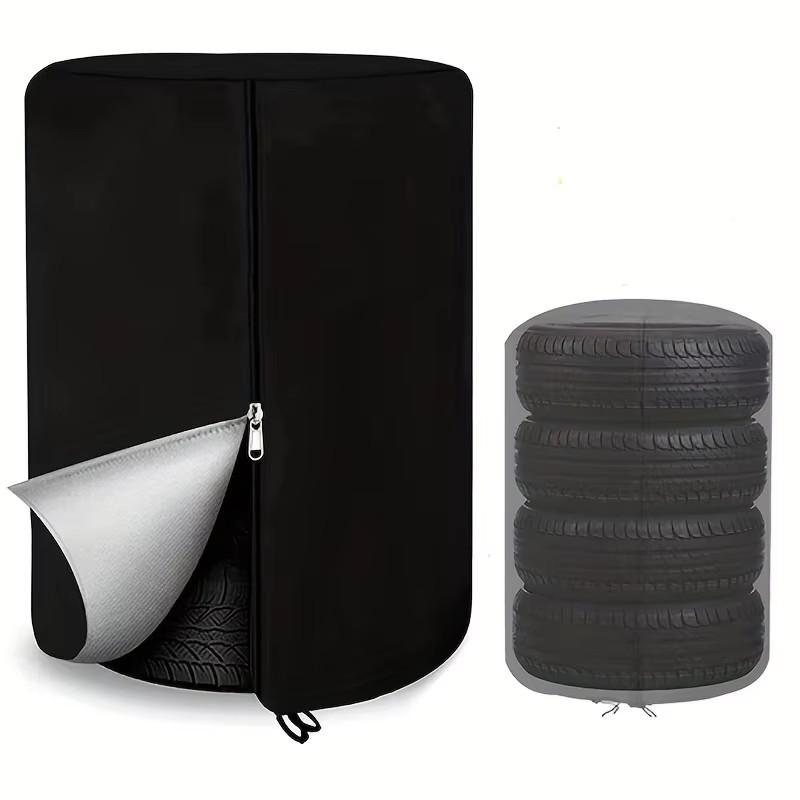 

MOBIDEA External Tire Cover - Waterproof, UV Resistant and Anti-fouling Polyester Auto Parts Storage Bag, Thick and Anti-aging 65x90 чёрный