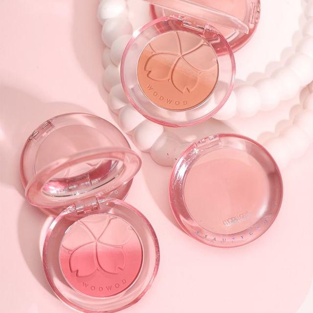 WODWOD - Floral Embossed Tipsy Gradient Blush - 6 Types 06 Milk Apricot - 6g
