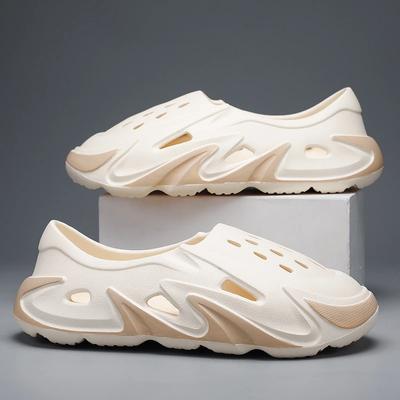 Sandalias de Moda Chanclas para Hombre Zapatos con Agujeros Huecos para la Playa Sandalias de Plataforma para Hombre Zapatos Casuales de Verano para Hombre Chanclas EVA de Marca Chanclas para Exteriores