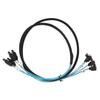 Mini SAS Kabel 4 SATA auf 4 SATA Gerade Gebogenes Kabel 6Gbps Entstört Doppelte Gruppe