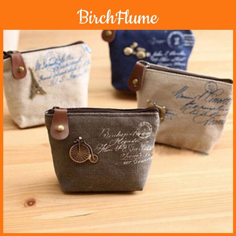 Women Canvas Coin Purse Cute Vintage Wallets With Timeless Classic Appeal