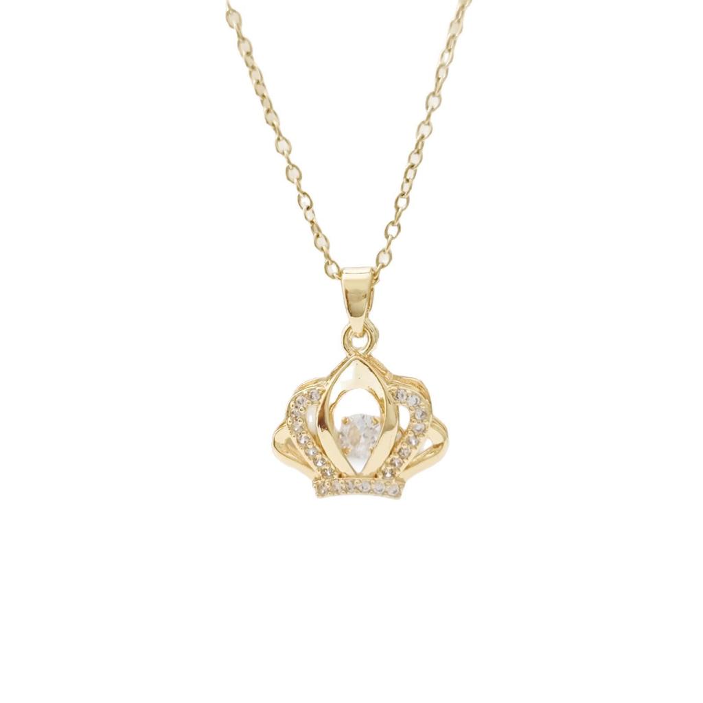 Agile Crown Necklace: Women's High-End Fashion Clavicle Chain - Trendy and Versatile Accessory