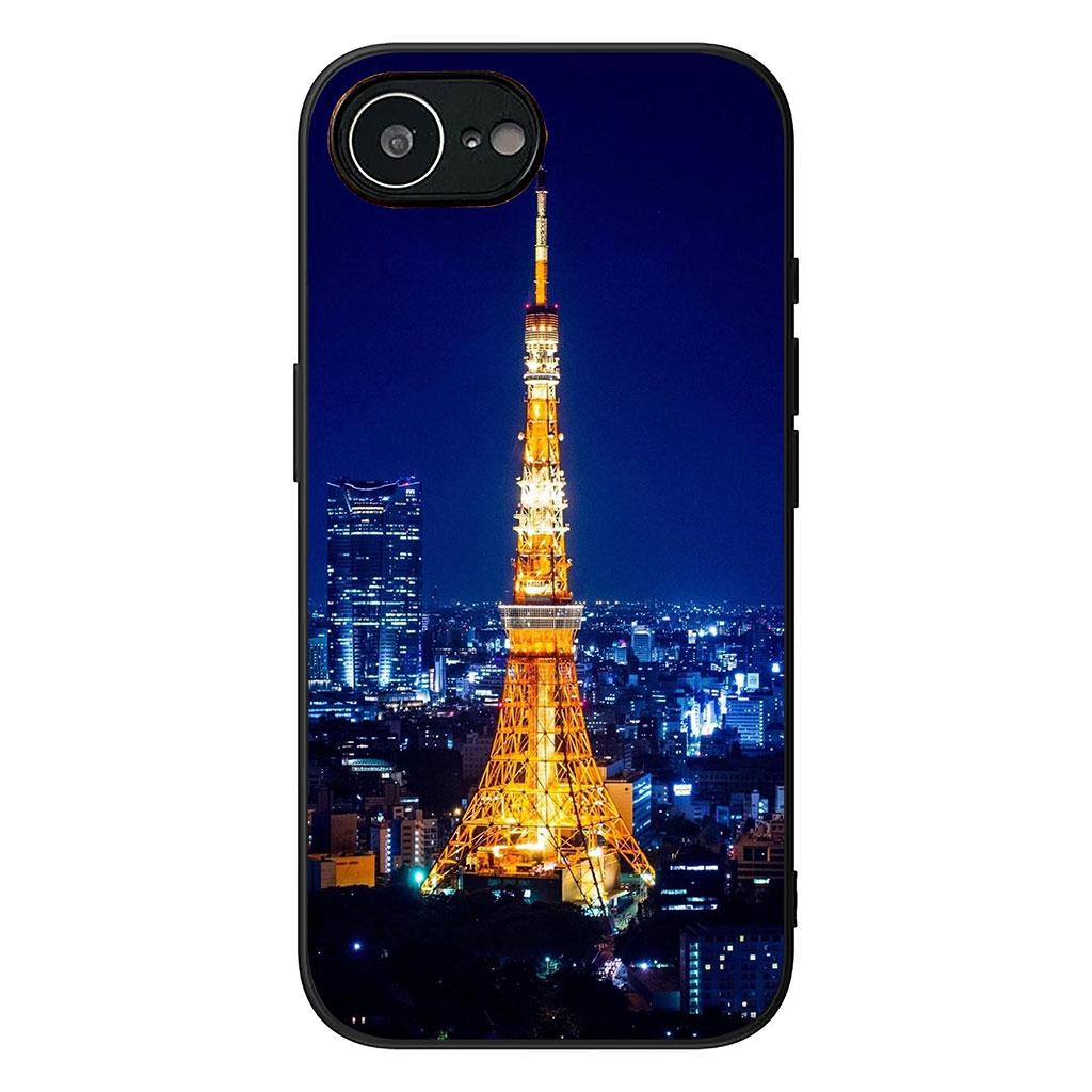Love Paris Eiffel tower pink Phone Cover Case for Apple iPhone 16 15 14 Plus 13 12 Mini 17 Pro Max + ProMax 16E Air 16+ Casing
