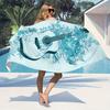 Guitar Pattern Quick Dry Comfort Towel, Ideal for Outdoor Travel Camping Holiday Pool Yoga Beach Must Have