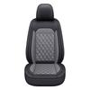 All-Season Universal Leather Car Seat Cover with Diamond Design - Breathable & Durable for Five Seats