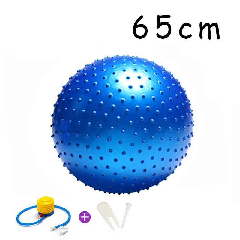 55cm/65cm/75cm/85cm Point Massasjeball Yogaball med Pump Hedgehog Fitness Baller Fitball Pilates Balansetrening Sport GYM