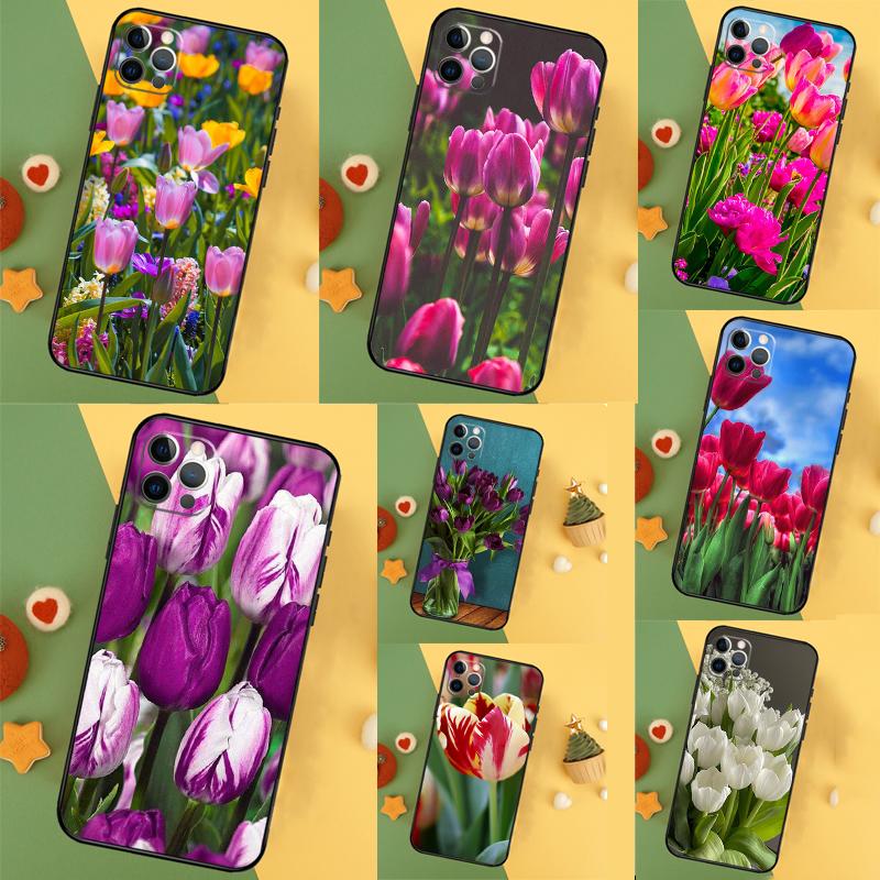 Spring Tulips Flower Case For Honor Magic 5 6 7 8 Pro Honor Win RT X9d X9c X9b X9a X8c X8b 50 70 90 400 200 Lite