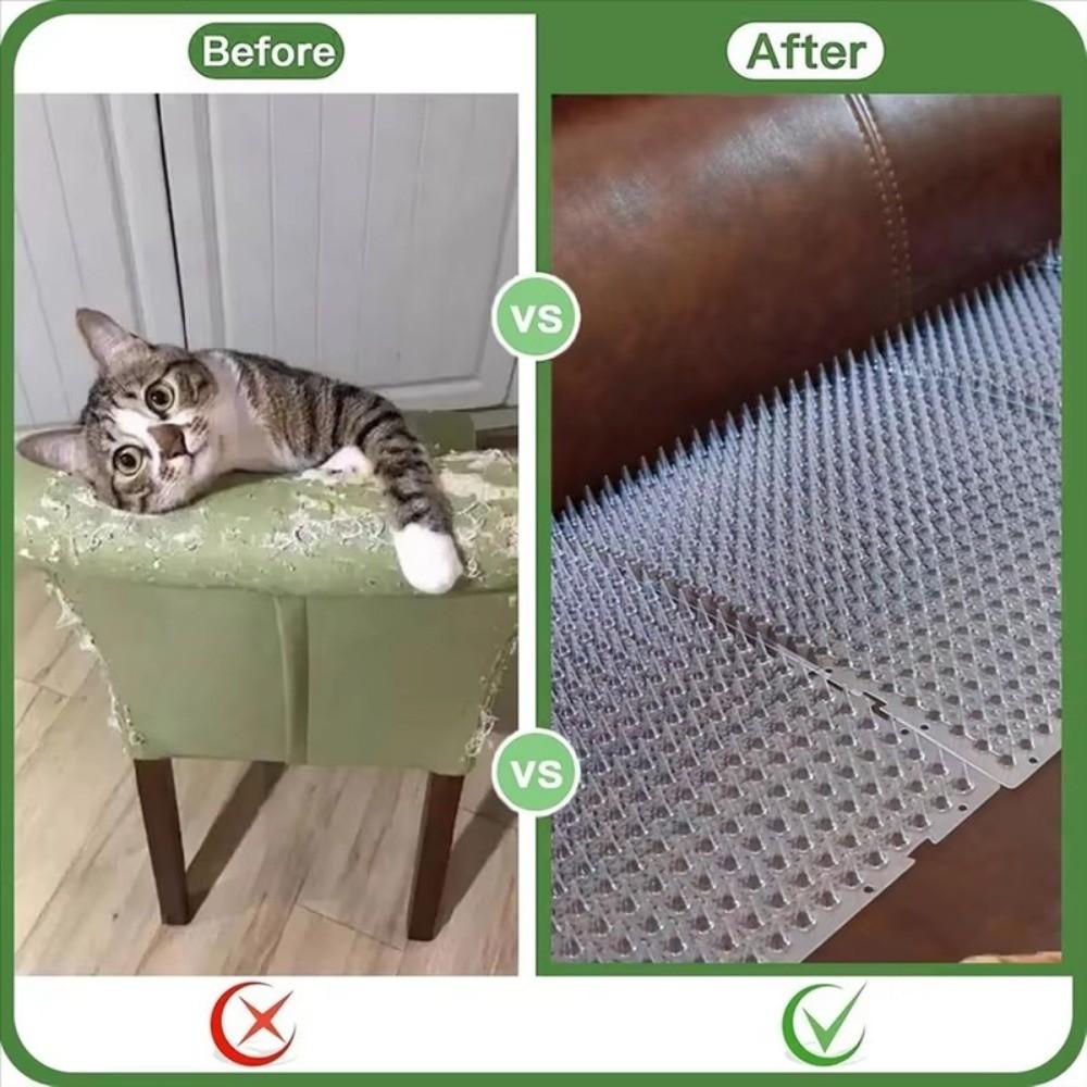 Neue Plastik Katzenabwehrmatte Verdicken mit Spike Katzenabwehrmatte Anti-Katzen Dornmatte für Pflanzen Möbel Innenbereich