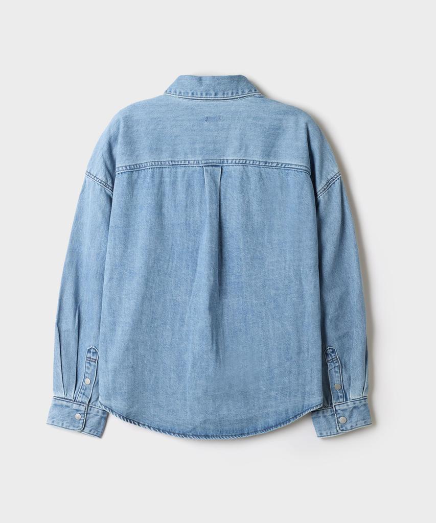 SPAO Women'S Denim Shirt-Style Jacket_Spjeg49G03