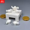 Non-Toxic Moc Bricks Office Furniture Tea Culture Desk Table Beverages Wine Educational Building Blocks City Model Children'S Toys Gifts