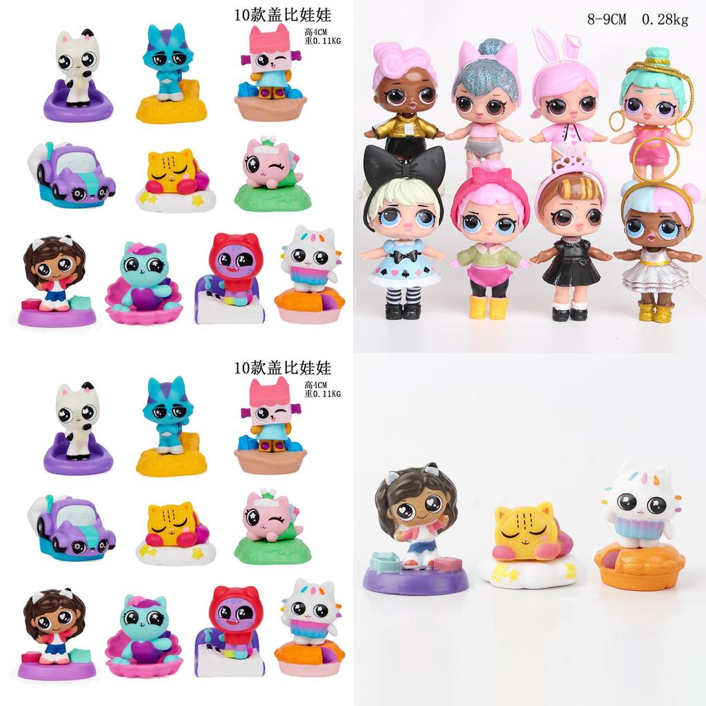 Cute Gabby Dollhouse Lol Surprise Girl Doll Mini Ornament Set For Collectors And Giftgiving