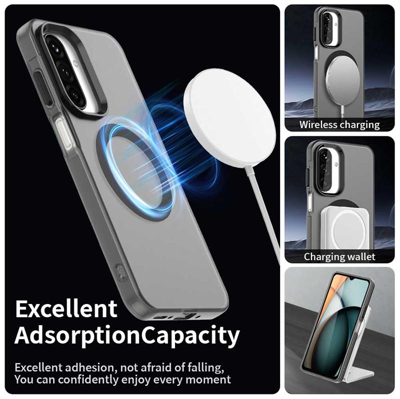 Transparent Case For Samsung Galaxy A26 Case Samsung A26 A36 A56 Magnetic Adsorption Wireless Charge Cover For Samsung A26 Case