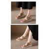 2025 Summer New Thick Bottom Slope Heel Sandals Lightweight Non-slip Comfortable Casual Sports Velcro Roman Shoes