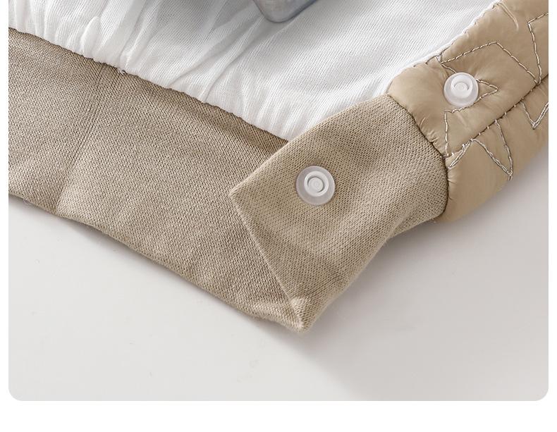 Noworodek Pikowany Wiosenny Pajacyk - Ciepłe Ubranka Niemowlęce z Długim Rękawem