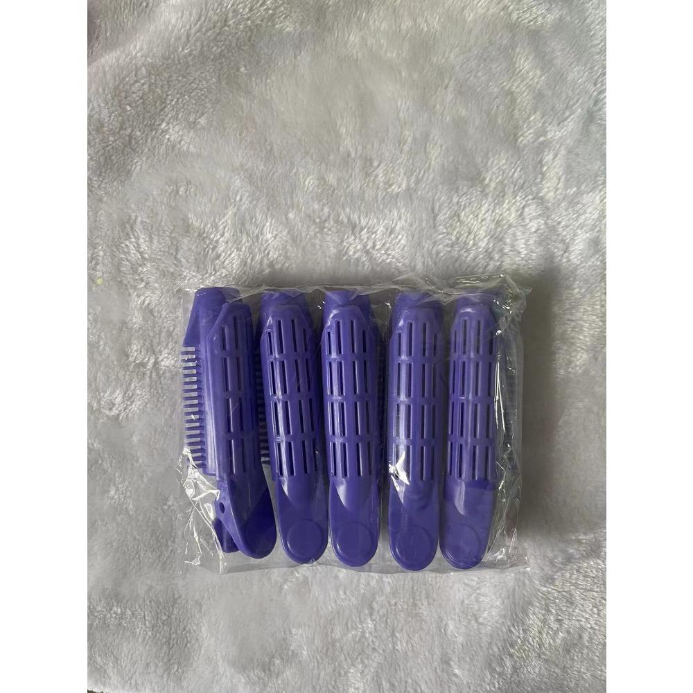 

5 шт. Пушистые клипсы для объема у корней волос - Самозажимный инструмент для укладки волос для мгновенной челки и DIY бигуди для женщин розовый