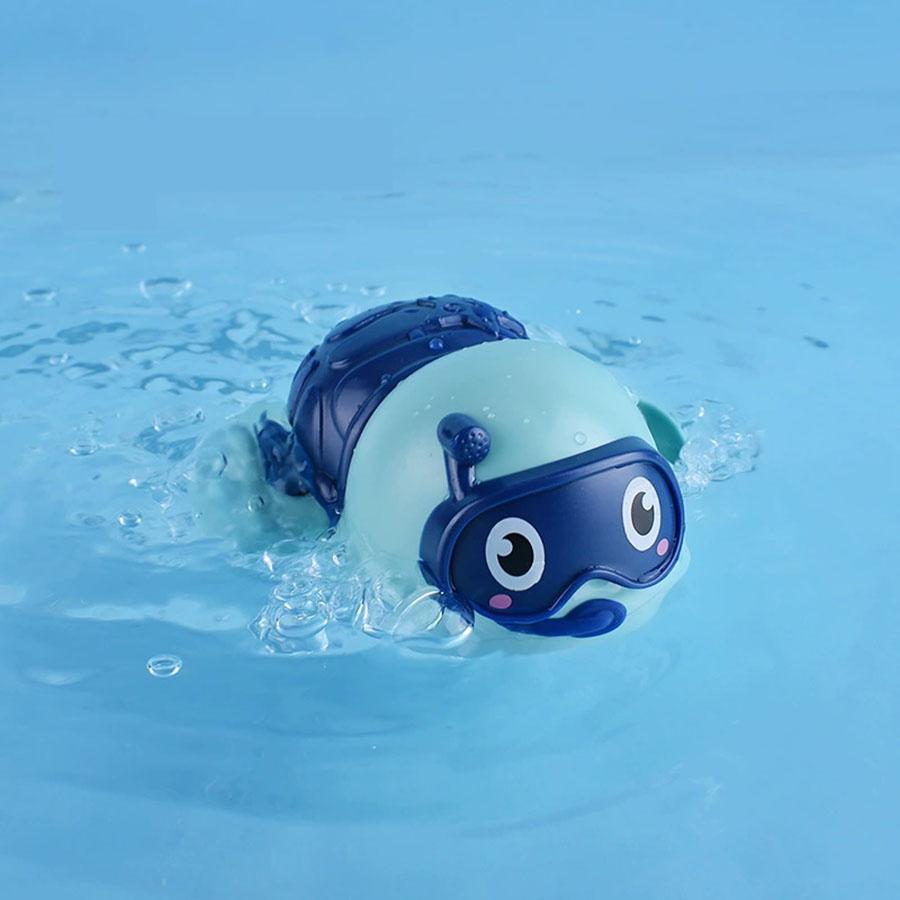 Baby Bath Toys Water Chain Clockwork Bathing Cute Swimming Turtle Toy Toddler Pool Beach Classic Toy For Kids Water Playing