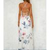 Bohemia Summer Women Sexy Slim High-waist Split Big Swing Long Dress