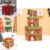 3pcs Large Premium Christmas Gift Box With Lid  Ribbon Xmas Present Square Box