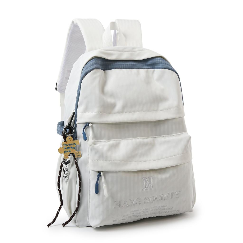 Karo-Sport-Wanderrucksack im koreanischen Stil, Reiserucksack, lässige Schultasche mit großem Fassungsvermögen für weibliche College-Studenten, Pendler