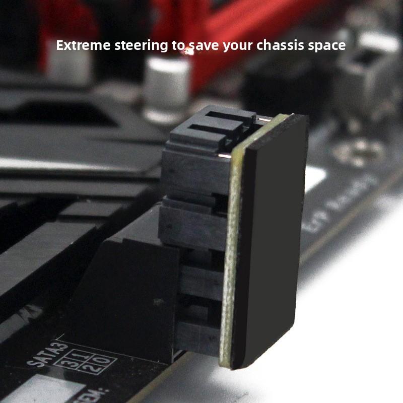 PH572 Computer Motherboard Double-side SATA 7PIN Dual Interface 180/90 Degree Turning Connector
