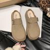 Slippers Casual Shoes Woman 2025 Low Cover Toe Loafers Platform Pantofle Female Mule Luxury New Flat Mules Rome Slides PU Fabric