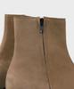 Firenze Atelier [Vibram] Nobo_Bold Shape Hidden Zip-Up Boots 3500 [Beige Nubuck]