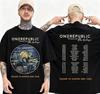 2025 Tour Tshirt OneRepublic Fled To Europe Shortsleeved Loose Mens Cotton Tshirt Rock Band Casual Hiphop Printed Tshirt