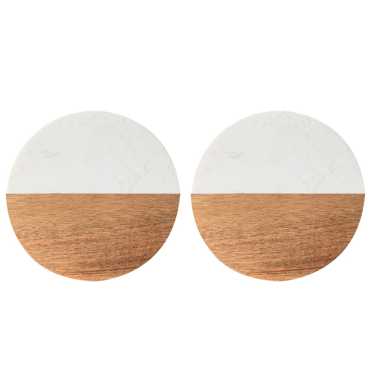 

Подставки Leeseph для напитков, подставки из мрамора и дерева для защиты столешницы, подарок на Рождество, свадьбу, вечеринки