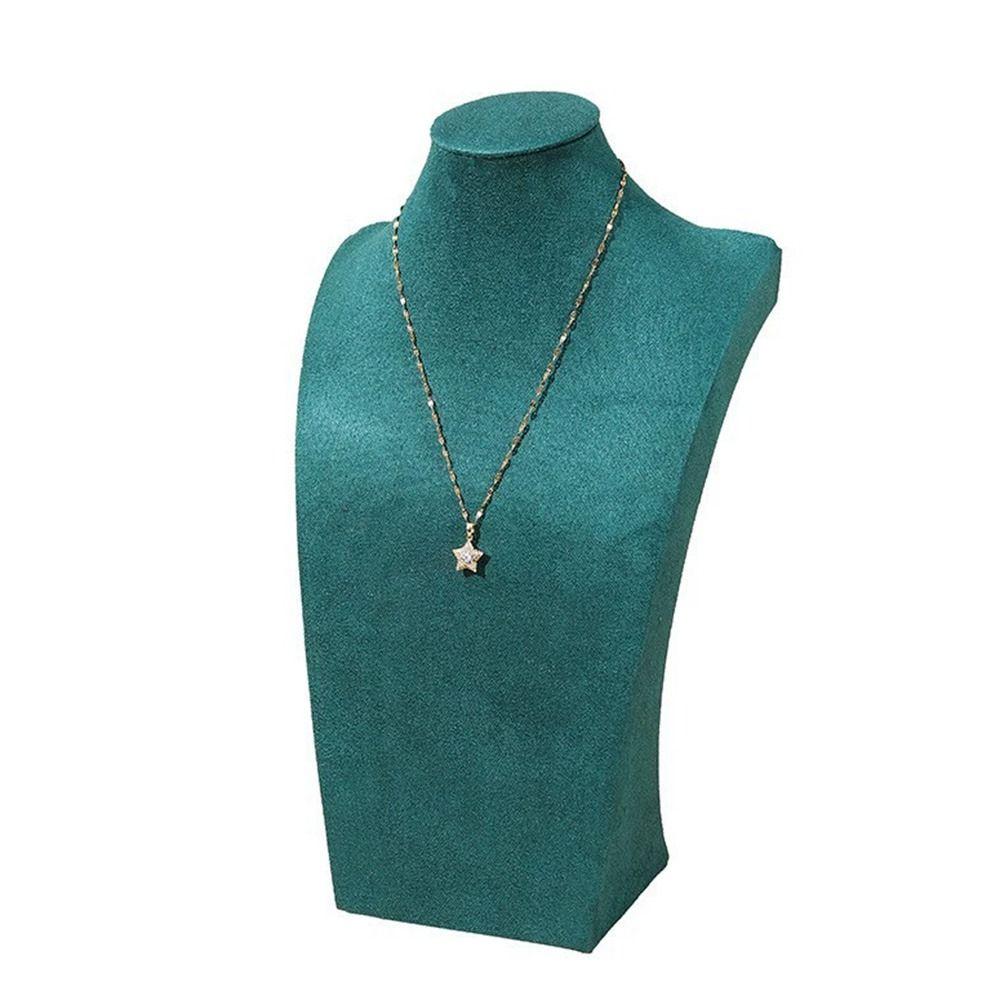 Velvet Jewelry Collection Rack Mannequin Bust Jewelry Display  Necklace Earrings Rings Pendant