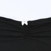 Contrast Bow Stitched Tube Top Summer Harajuku 90s Strapless Women's Cropped Tops Vintage Y2k Casual Basic Tees Cute Vest