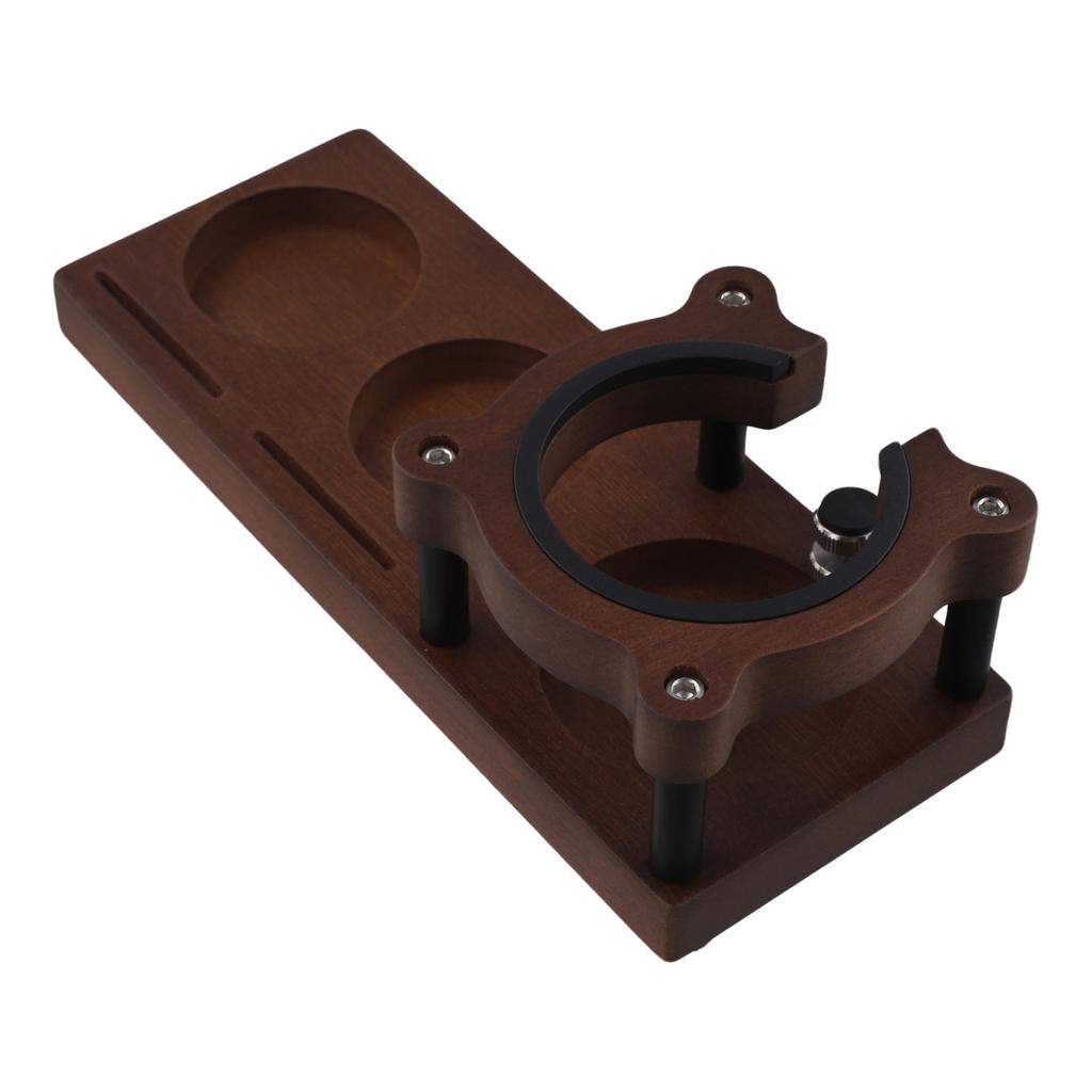 Espresso Machine Coffee Tamper Base Adjustable Wooden Espresso Tamping Station Adjustable Espresso Tamping Station