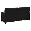 3 Seater Sofa Black 198 x 83 x 95 cm Fabric
