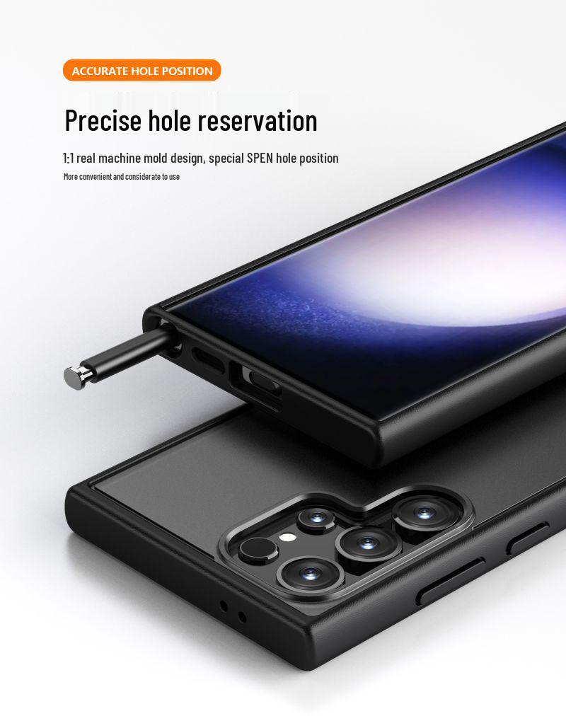 Anti-Fall Frosted Case for Samsung S24 Ultra/Pro - Enhanced Grip and Protection