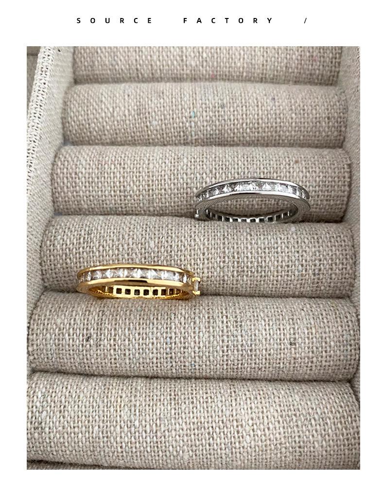 Luxury Zircon Ring: European & American Detachable Two-Way Wear for Women