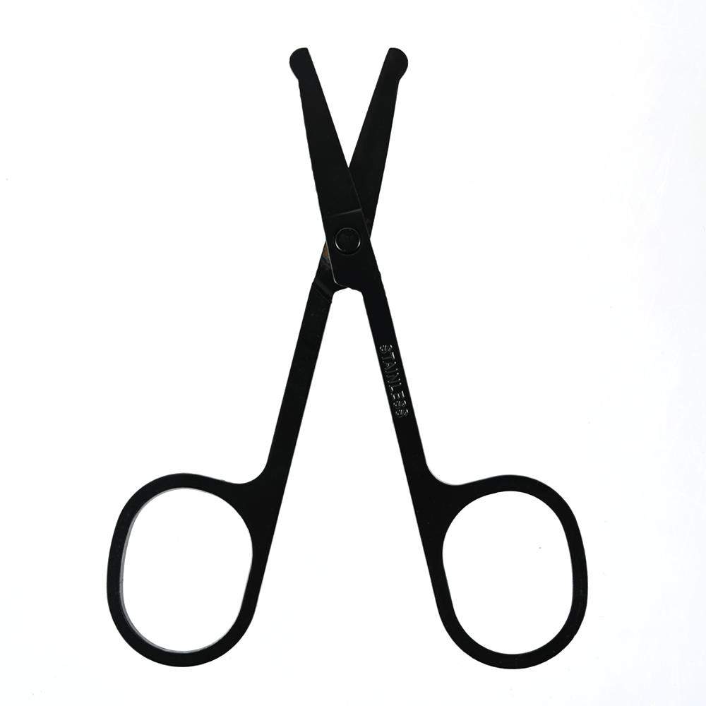 Small Scissors Scissors Scissors For New 1Pc 3.5" Stainless Steel Mini Portable Curved Mustache Nose Ear Hair Remover Trimmer