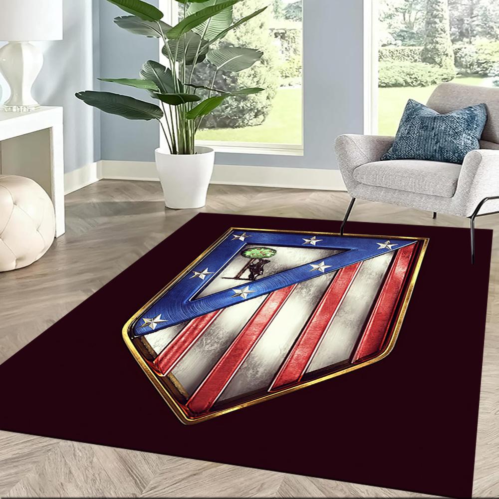 Atletico Madrid Carpet Suitable For Game Room Outdoor Living Rooms Hallway Antislip Rug Anime Office Decor Best For Christmas